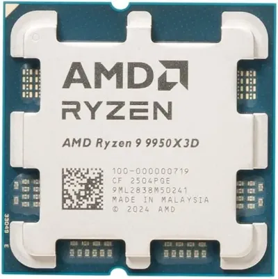 AMD RYZEN 9 9950X 3D 16 CORES UPTO 5.7 GHZ AM5 OEM PROCESSOR
