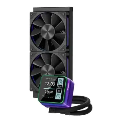 Ant Esports Glacius-240D ARGB CPU Liquid Cooler with LCD Display