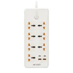 ANT ESPORTS PS722 UNIVERSAL POWER STRIP WITH USB & TYPE C WITH 7 UNIVERSAL SOCKETS, 3 METERS CABLE