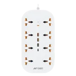 ANT ESPORTS PS831 UNIVERSAL POWER STRIP WITH USB & TYPE C WITH 8 UNIVERSAL SOCKETS, 3 METERS CABLE