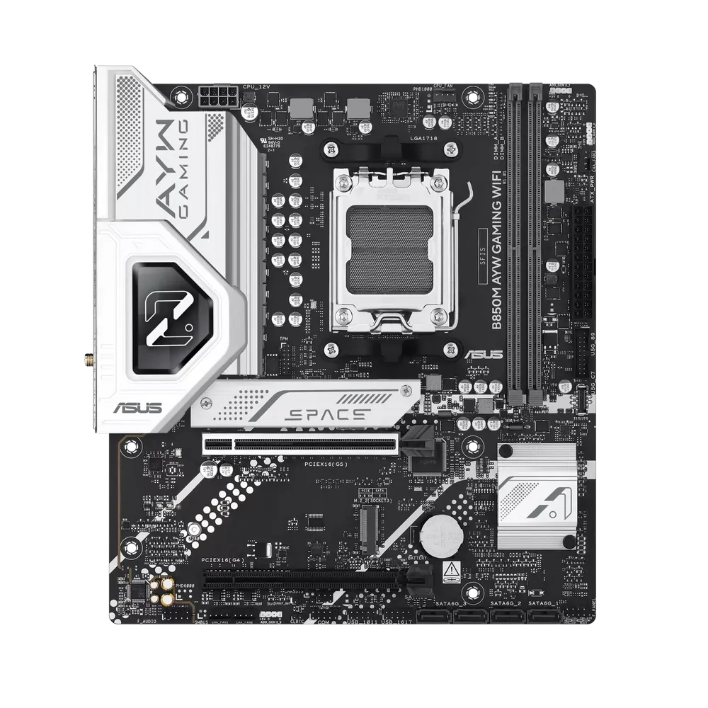 ASUS B850M AYW GAMING WIFI DDR5 Micro-ATX AM5 Motherboard
