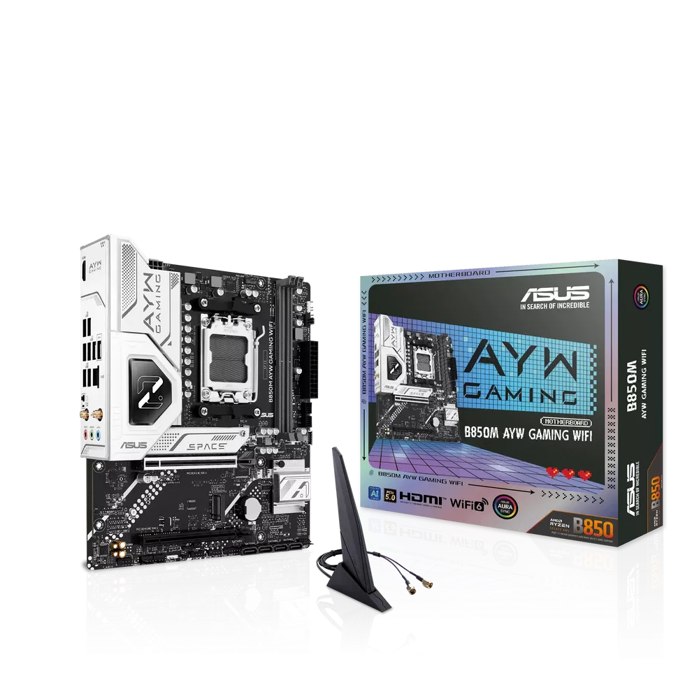 ASUS B850M AYW GAMING WIFI DDR5 Micro-ATX AM5 Motherboard