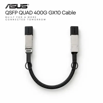 ASUS QSFP112 QUAD 400G GX10 Pluggable Cable 0.4m High-Speed Interconnect Cable for AI Supercomputer Stacking and Data Center Networking