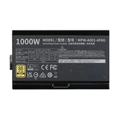Cooler Master Elite Gold 1000W 80 Plus Gold Fully Modular Power Supply ATX 3.1