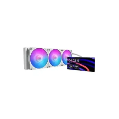 Cooler Master MasterLiquid Core LCD 6 Inch 360 White ARGB, 360mm AIO Liquid CPU Cooler