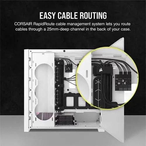 CORSAIR iCUE 5000D RGB AIRFLOW Mid Tower White Cabinet