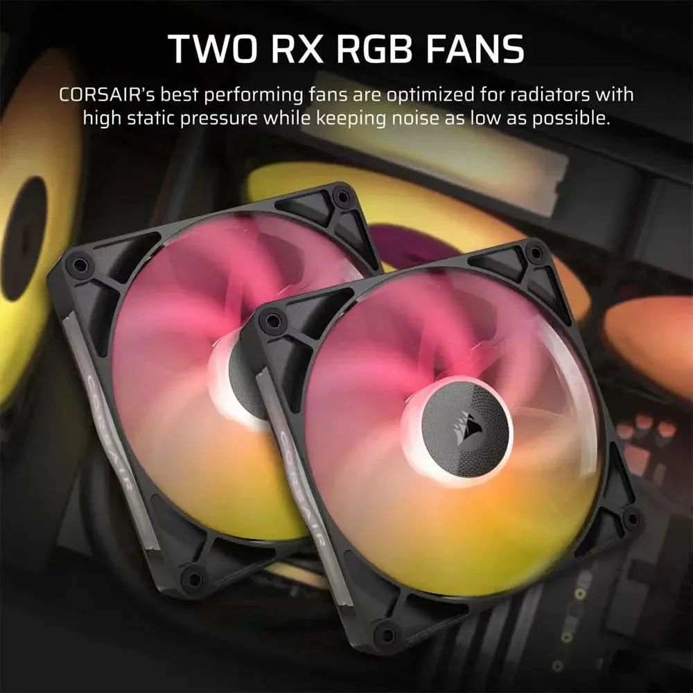Corsair iCUE LINK TITAN 280 RX RGB Black, 280mm AIO Liquid CPU Cooler