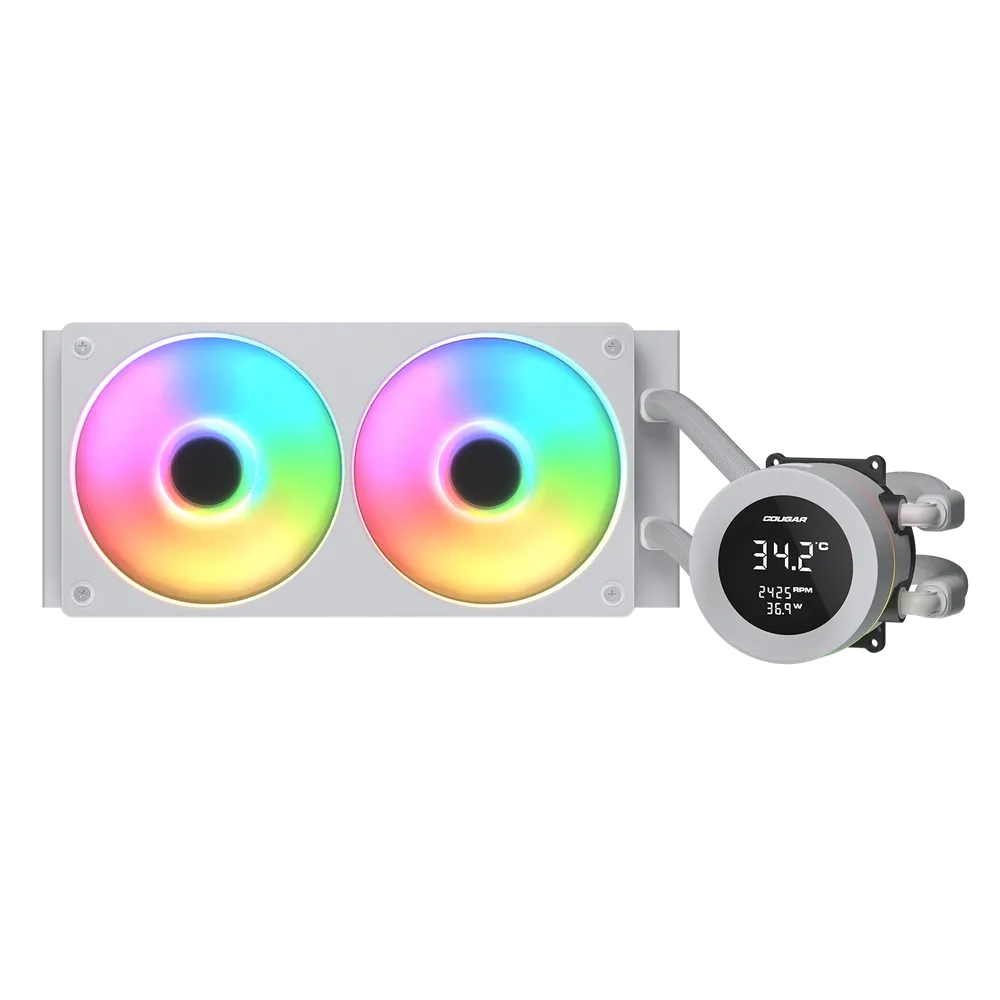 Cougar Poseidon Vistek ARGB 240 White Analog Liquid Cooler