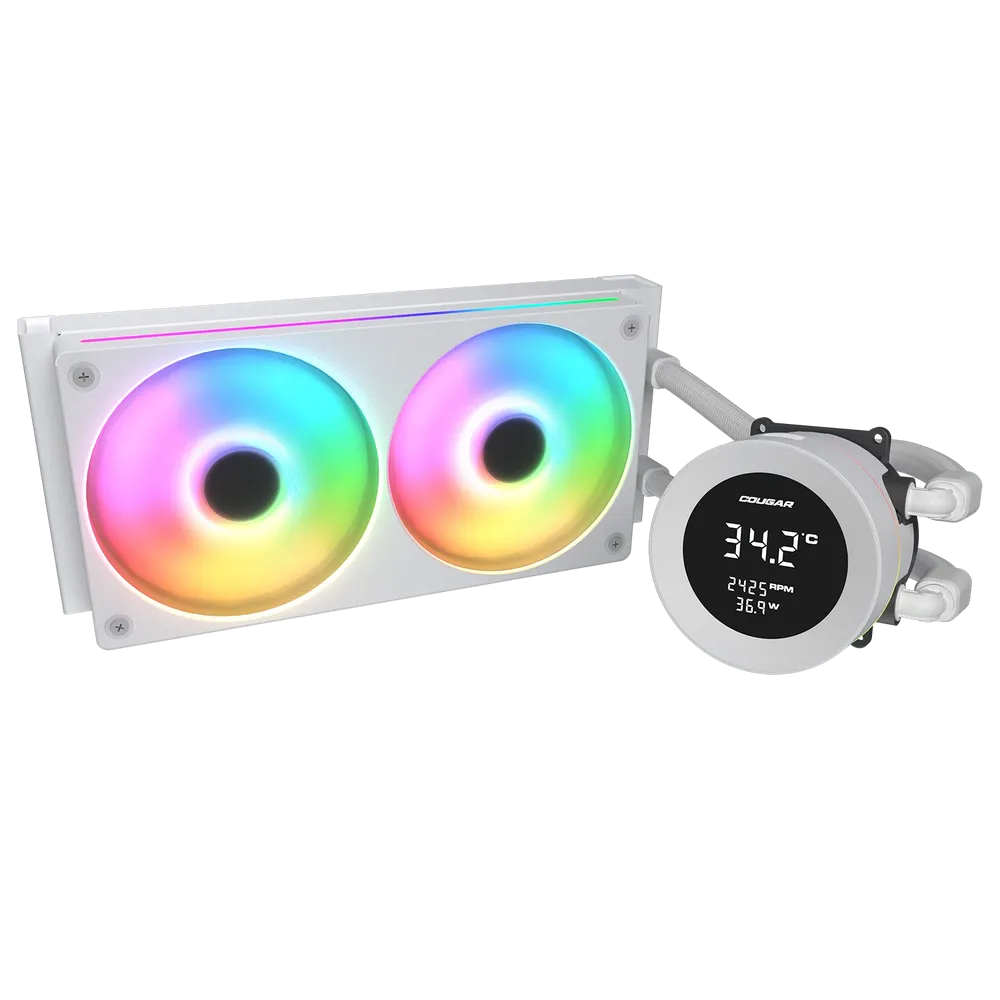 Cougar Poseidon Vistek ARGB 240 White Analog Liquid Cooler