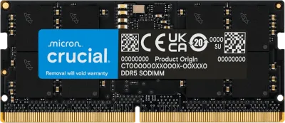 Crucial 16GB DDR5-5600 MHz SODIMM Laptop Ram CT16G56C46S5