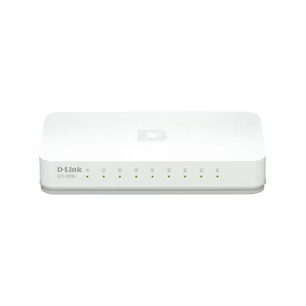 DLINK DES-1008C 8-PORT 10/100 DESKTOP SWITCH (WHITE)