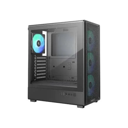 DeepCool CC550 4F Mid Tower Gaming Cabinet, Black