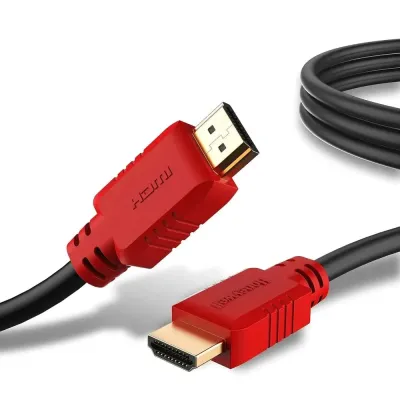 Honeywell HDMI Cable v1.4 with Ethernet, 3D/4Kx2K Ultra HD Resolution, 16.5ft/5 Meter, 10.2 GBPS Transmission Speed, Compatible with All HDMI Devices Laptop Desktop TV Set-top Box Gaming Console-Black