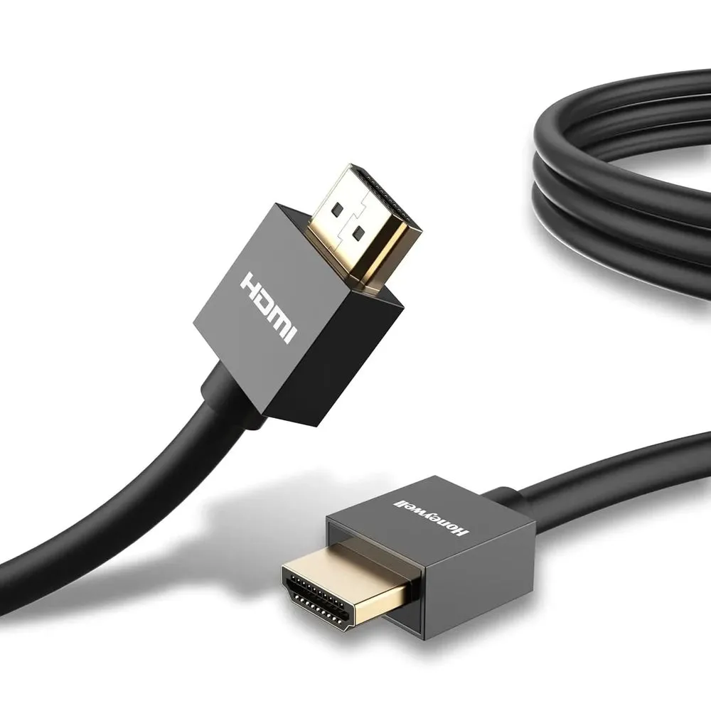 Honeywell HDMI Cable v2.0 with Ethernet, 3D/4K@60Hz Ultra HD Resolution, 5 Mtr, 18 GBPS Transmission Speed, High Speed, Compatible with all HDMI Devices Laptop Desktop TV Set-top Box Gaming Console