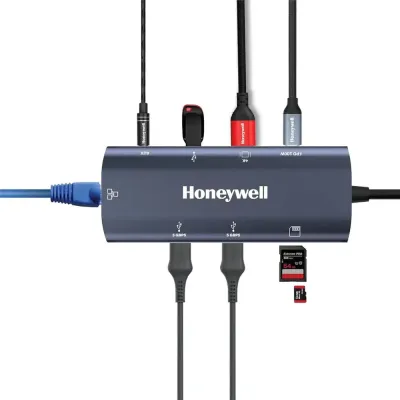 Honeywell New Launch 9-in-1 Type C Dock with 4K HDMI, 1GBPS RJ45 Ethernet Port, 2xUSB 3.0, 1xUSB 2.0 & Type C 3.0 PD100W, SD & Micro SD Slot, Audio Port for All Type C Devices- Windows/MacBook