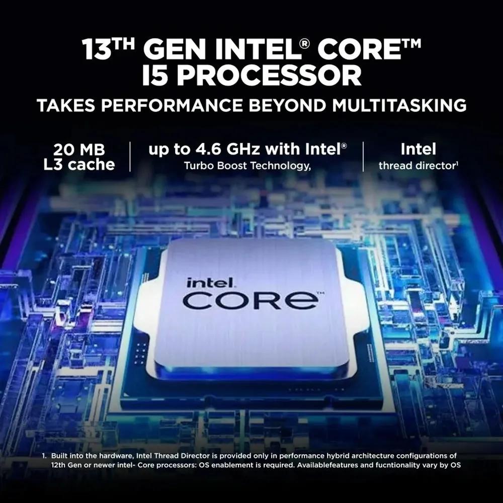 HP Victus, Intel Core i5 13th Gen 13450HX, 16 GB RAM, 512 GB SSD, Windows 11 Home, 6 GB Graphics, GeForce RTX 3050, 15.6 inch, Silver, 2.29 kg, With MS Office, 15-fa2652TX Gaming Laptop