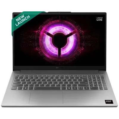 Lenovo LOQ 15ARP10E AMD Ryzen 5 Gaming Laptop, 16GB RAM, 512GB SSD, 6GB Graphics, 15.6 Inch 144 Hz FHD IPS Display, GeForce RTX 3050, Windows 11 Home, MS Office Home 2024, Grey, 1.8 KG