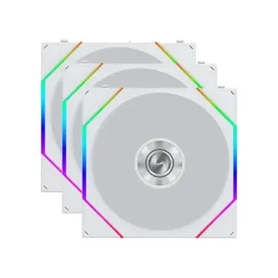 LIAN LI UNI FAN TL FLEX 120mm ARGB Case Fan, 3-Pack, White