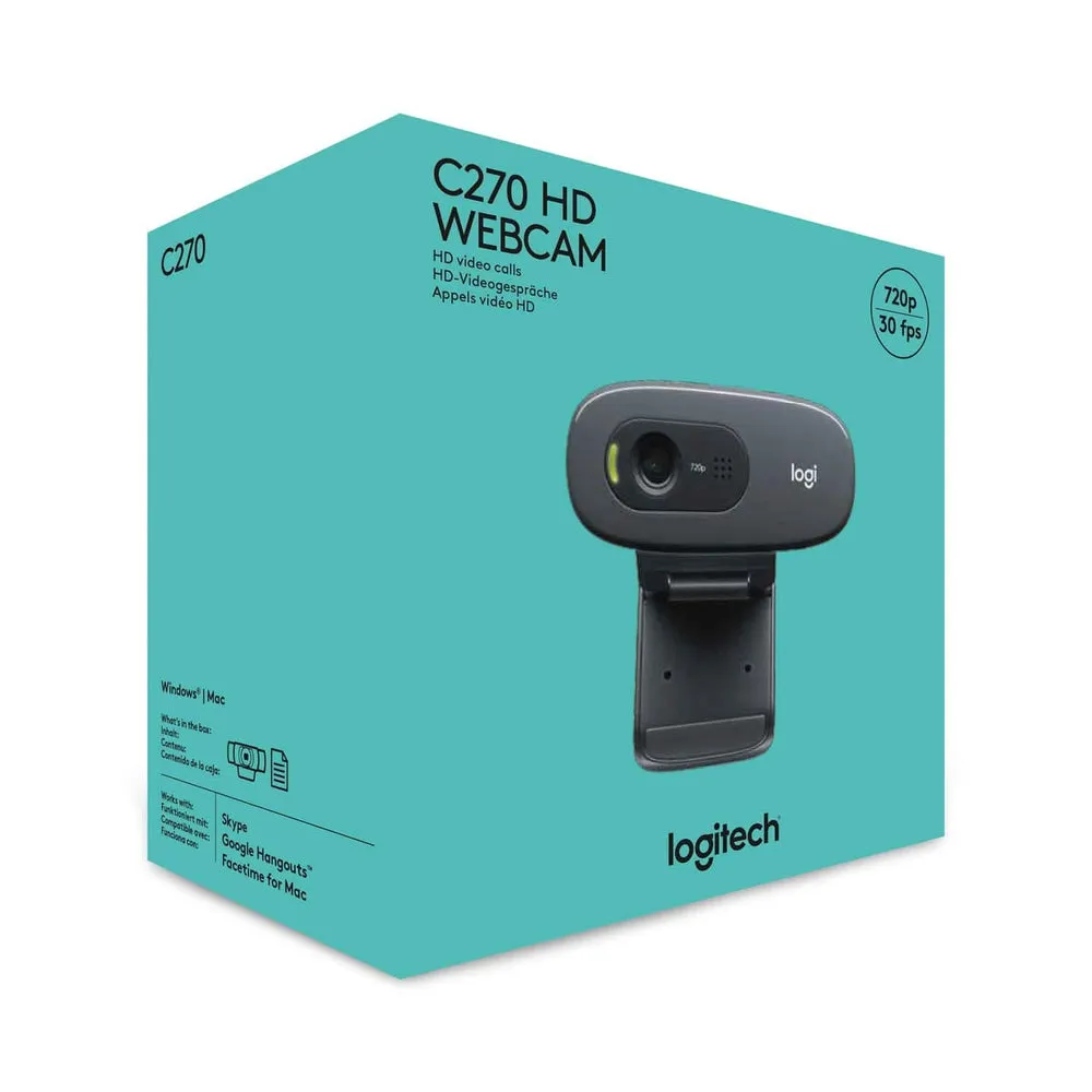 LOGITECH C270 HD DIGITAL WEBCAM