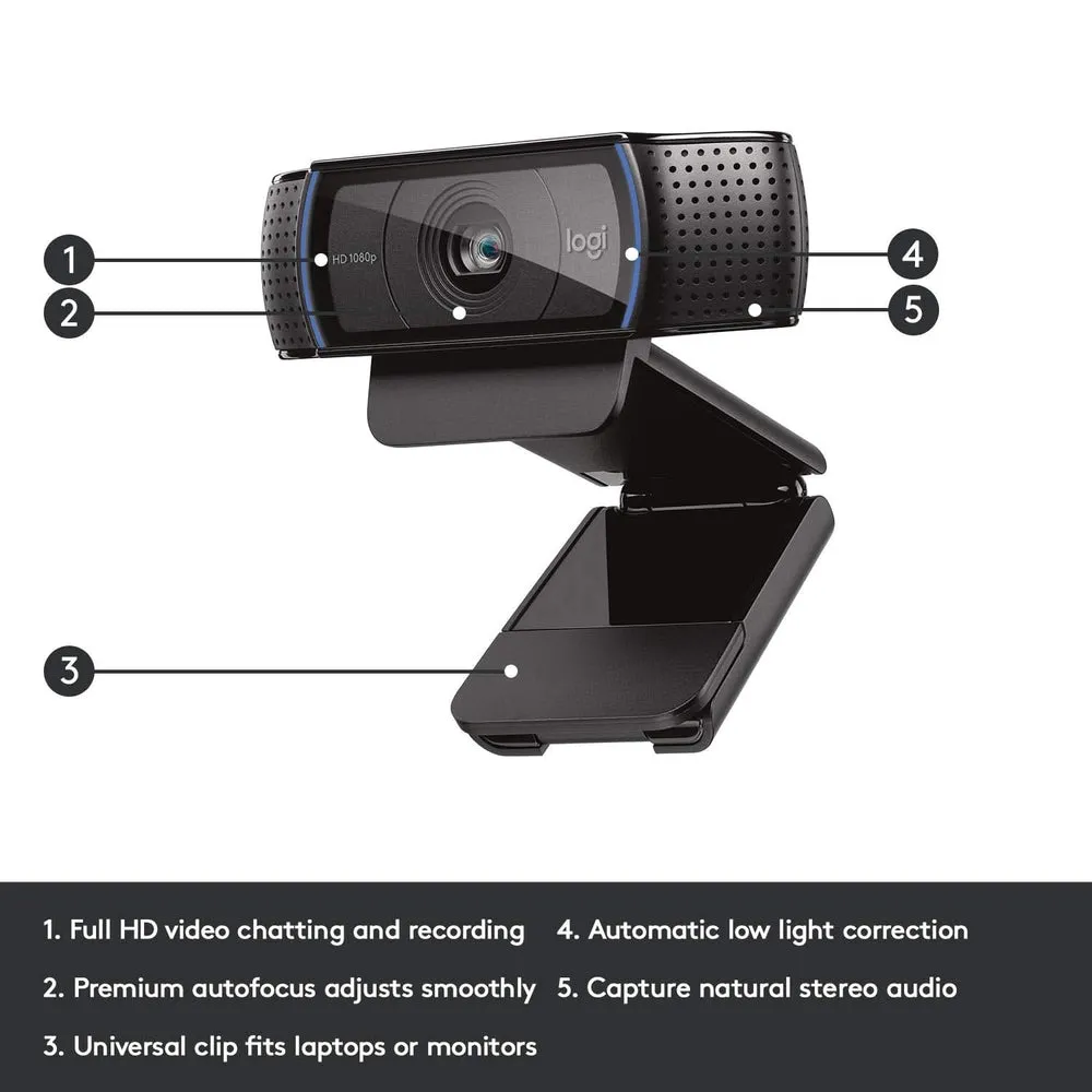 LOGITECH C920 HD PRO WEBCAM