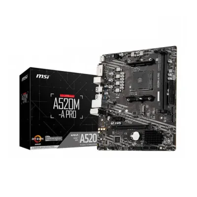 MSI A520M-A PRO AMD AM4 DDR4 Micro-ATX Motherboard