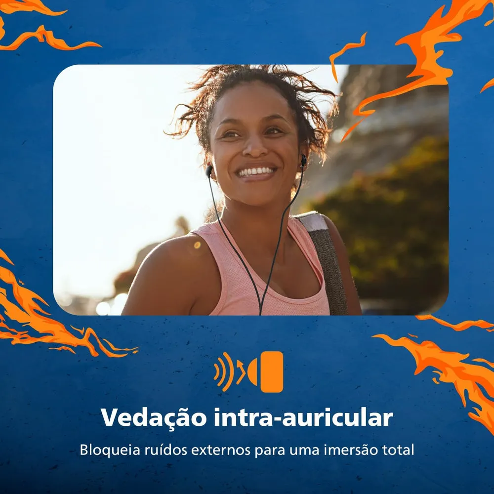 PHILIPS, FONE DE OUVIDO COM MICROFONE, TAE2146BK/00, COM FIO USB-C DE 1,2 METROS, INTRA-AURICULAR BLACK