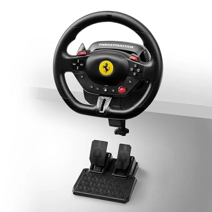Thrustmaster T98-P Ferrari 296 GTB Racing Wheel and Pedal Set for PS5, PS4 and PC