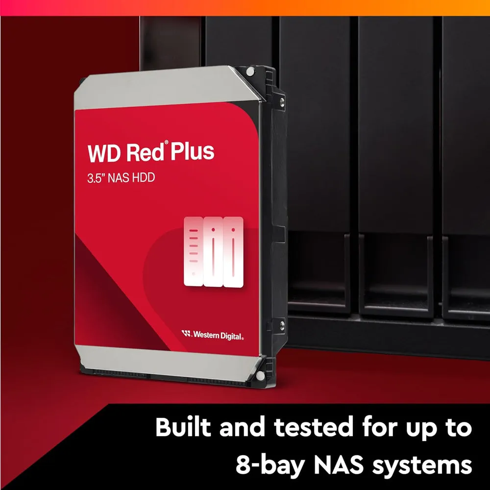 WESTERN DIGITAL 4TB RED PLUS NAS INTERNAL HARD DRIVE HDD WD40EFZZ